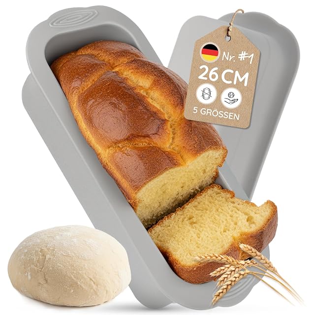 Backefix Brotbackform aus Silikon, 26 Zentimeter, mit verstärkten Wänden