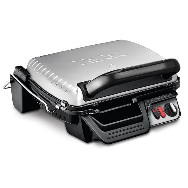 Tefal GC3060 Kontaktgrill, flach aufgeklappt, mit beiden Grillplatten