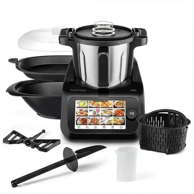 Ufesa TotalChef RK6 Küchenmaschine mit Kochfunktion und Sieben-Zoll-Display